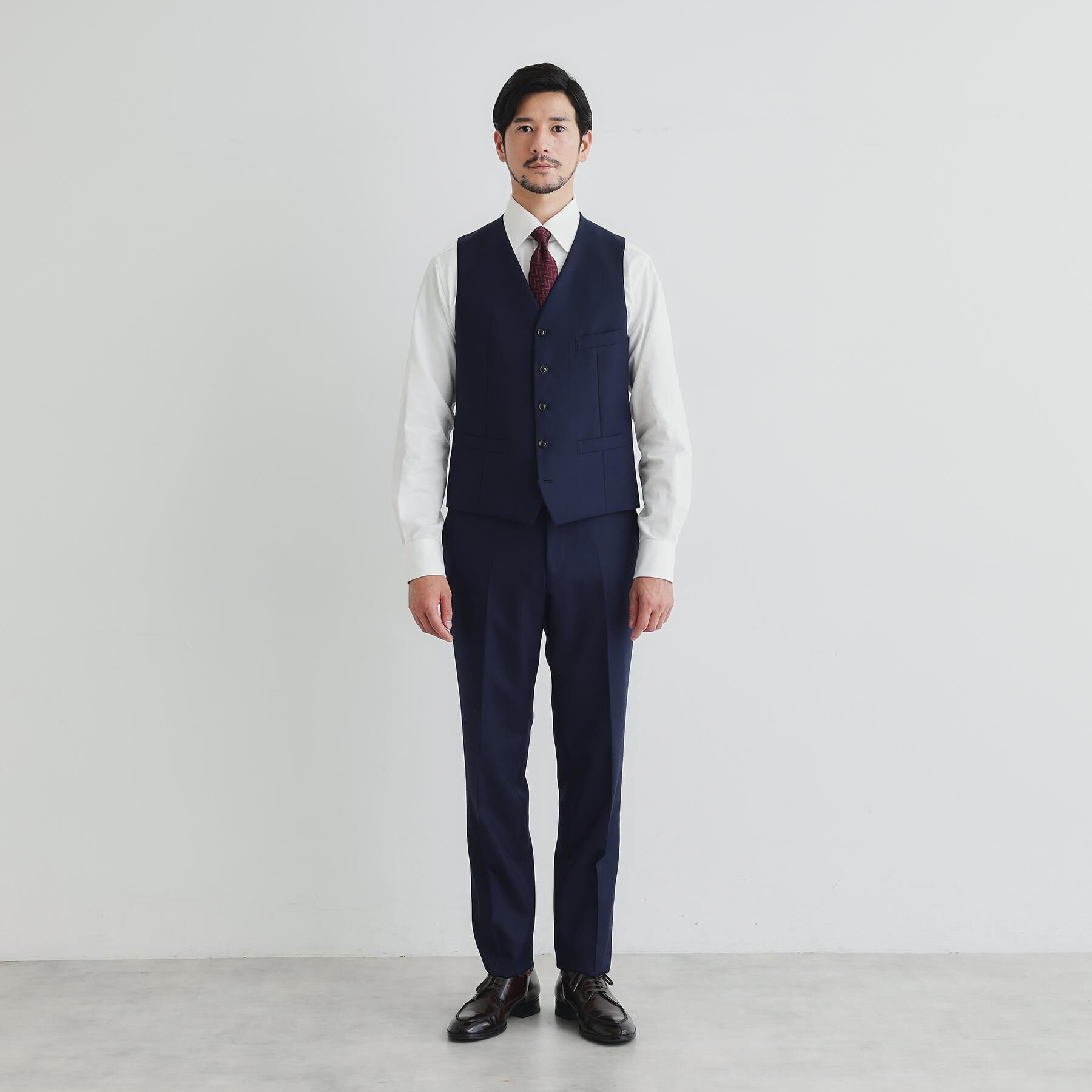 TAKEO KIKUCHI「鱗紋 ベスト」|スーツ|