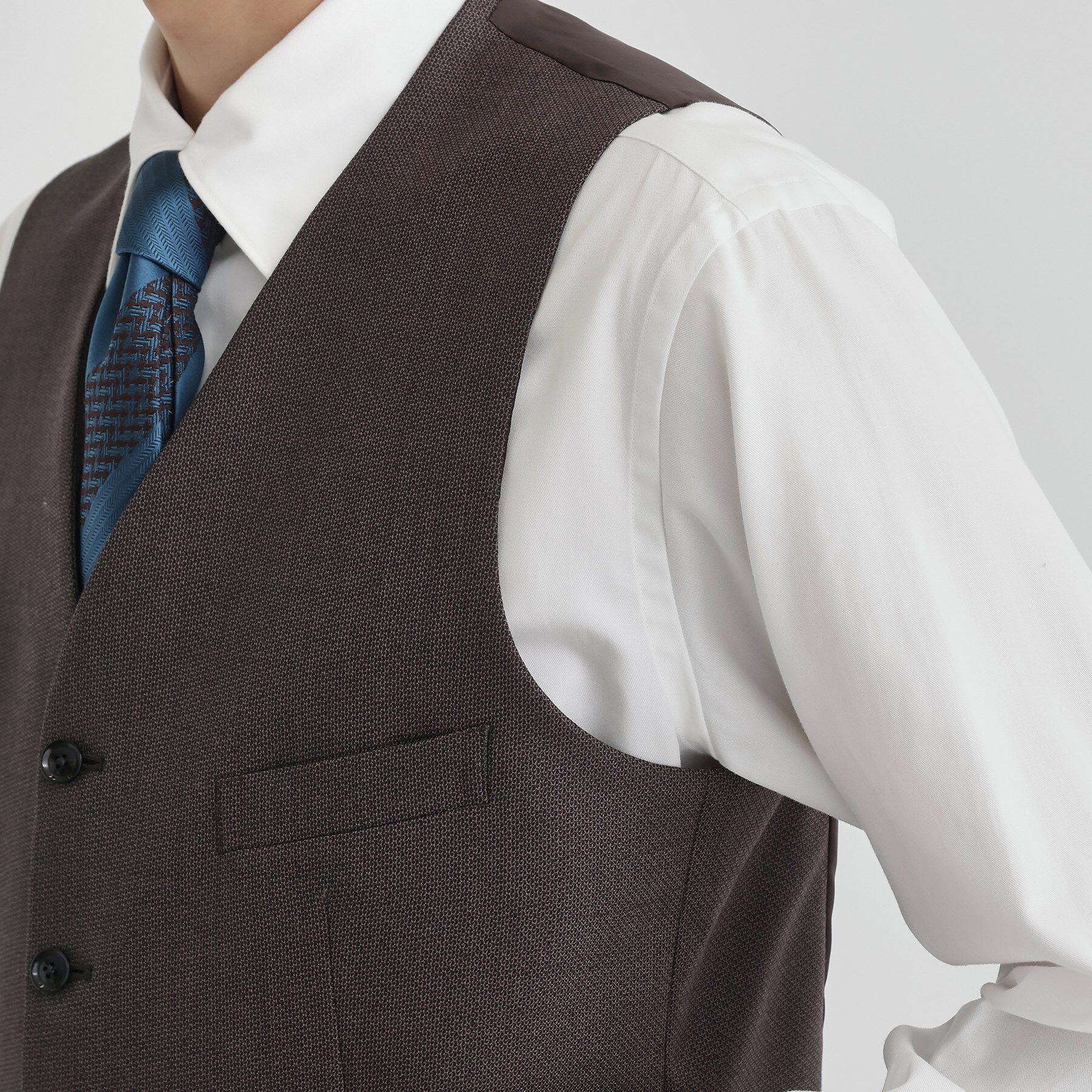 TAKEO KIKUCHI「鱗紋 ベスト」|スーツ|