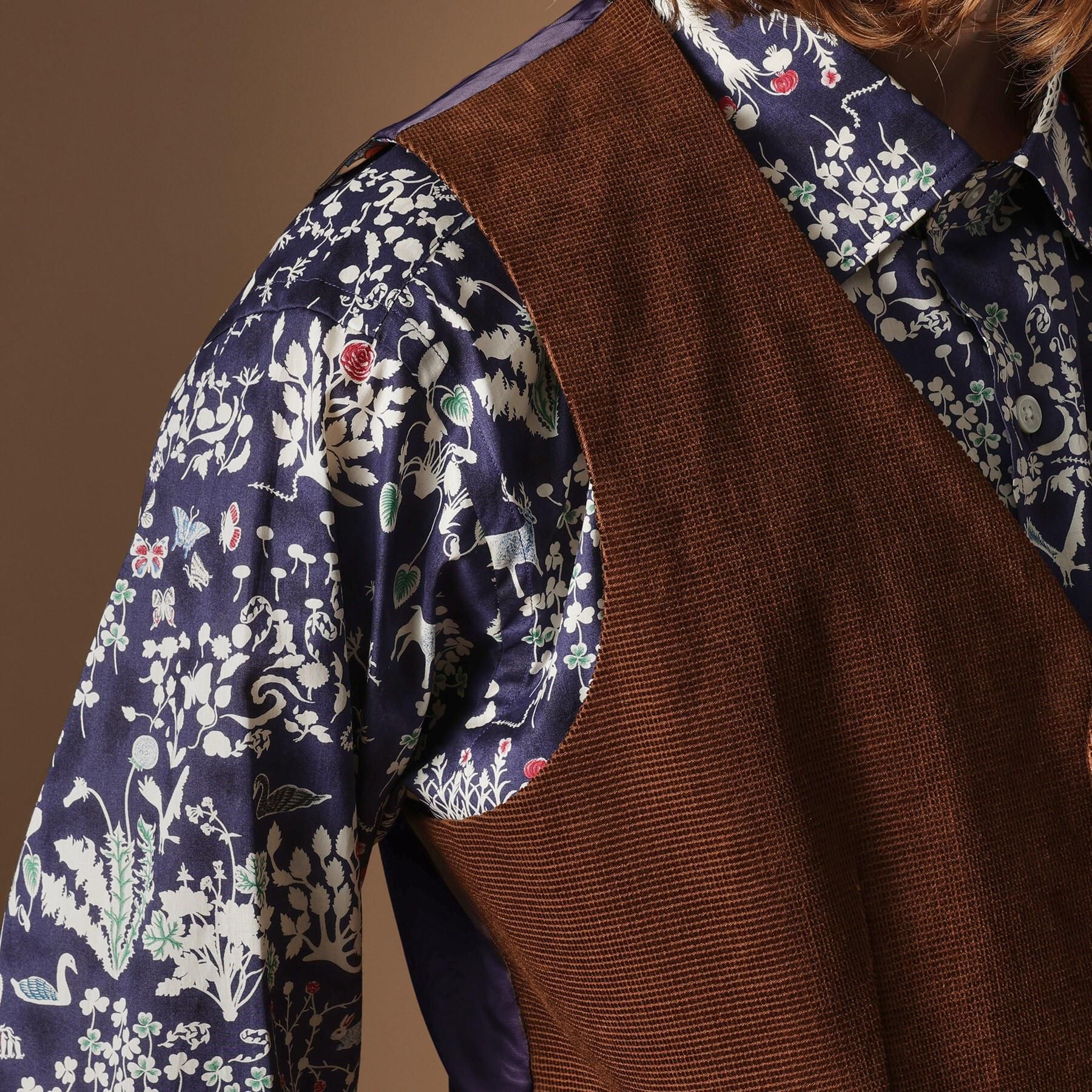 40CARATS&525「【Sサイズ～】ドビーキャラメルコールベスト」|スーツ|