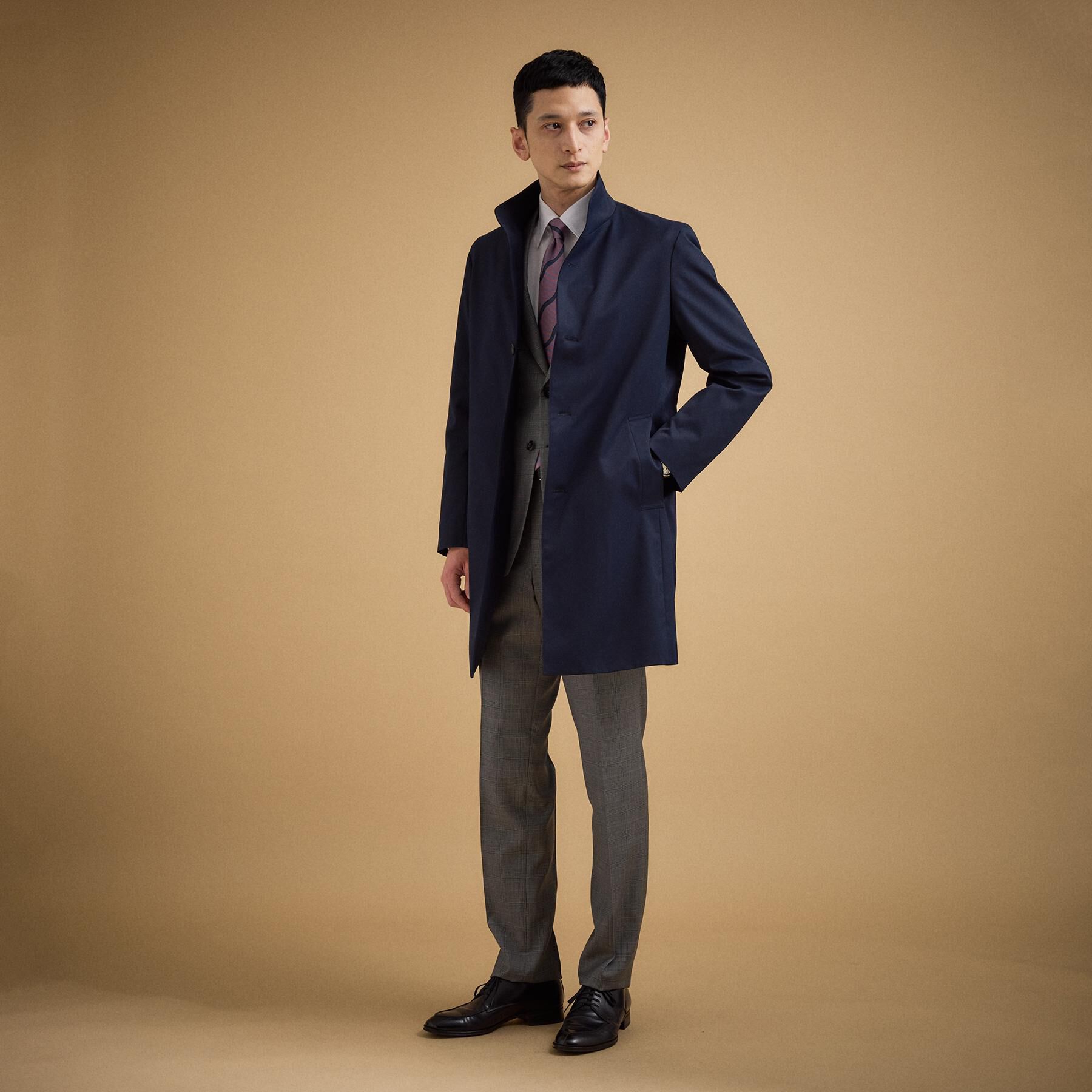 TAKEO KIKUCHI「撥水ツイル スタンドカラー コート」|その他|