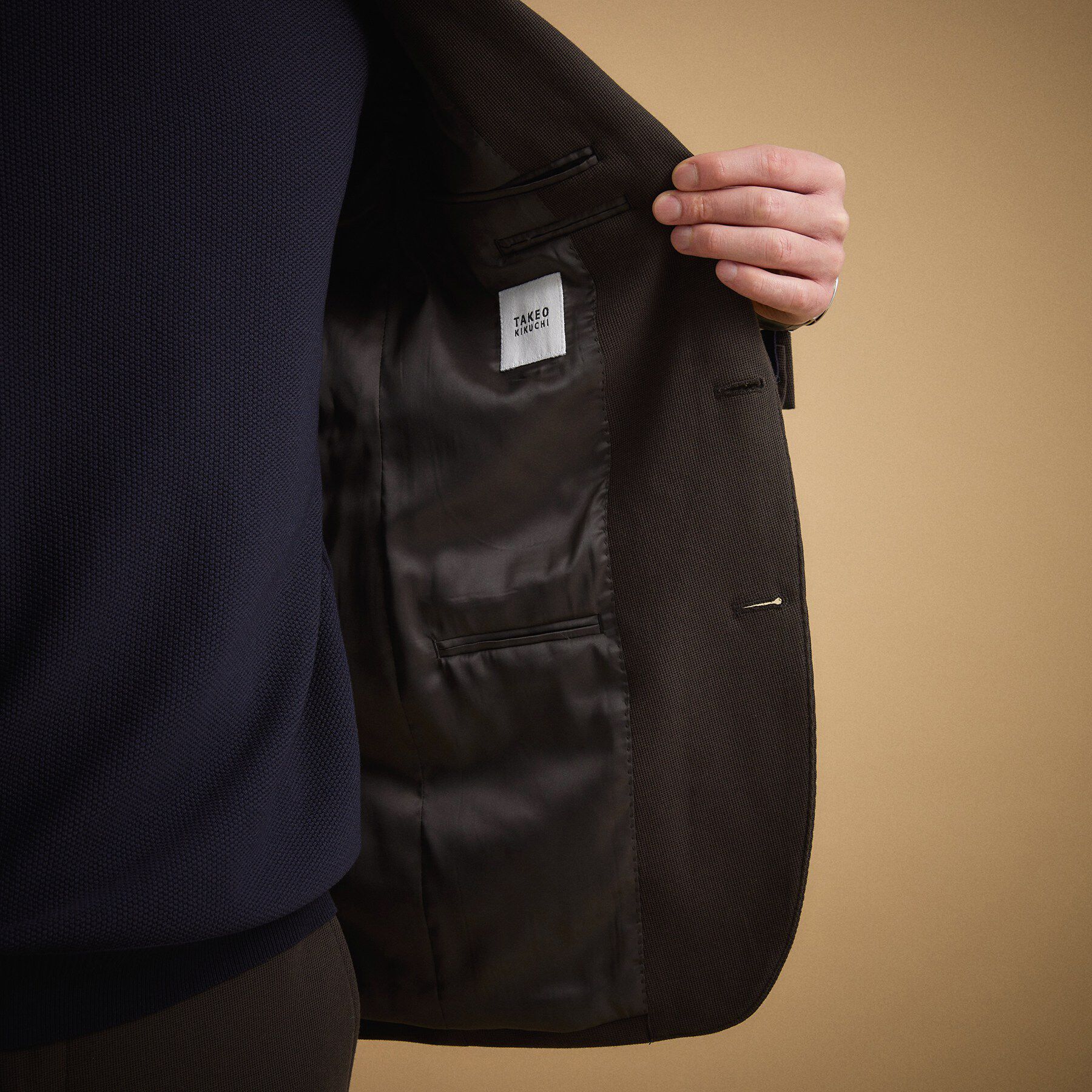 TAKEO KIKUCHI「パールニットジャージ ジャケット」|テーラードジャケット|