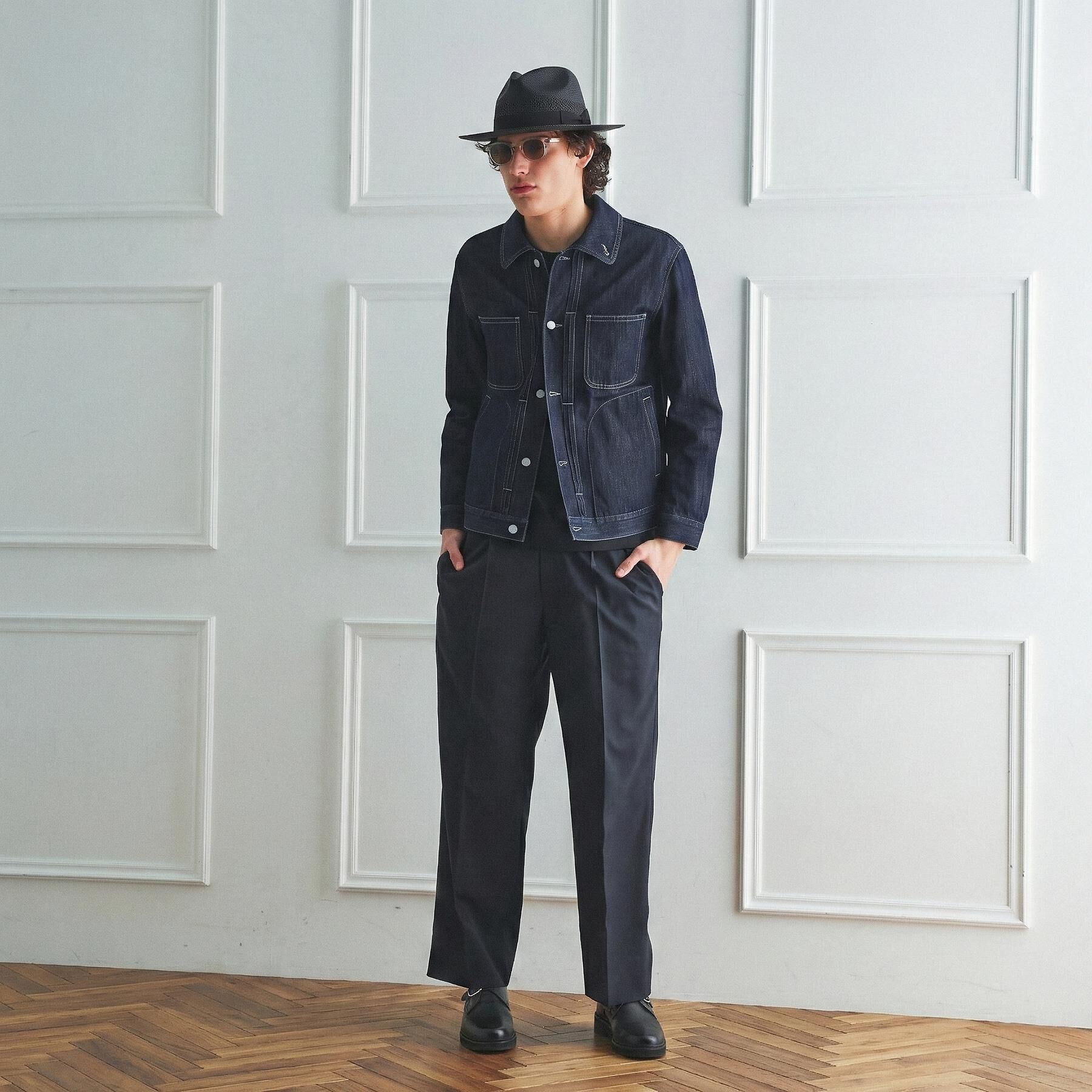 TAKEO KIKUCHI「【BOWLER HAT LABEL】TWギャバジン ワイドイージースラックス」|その他|