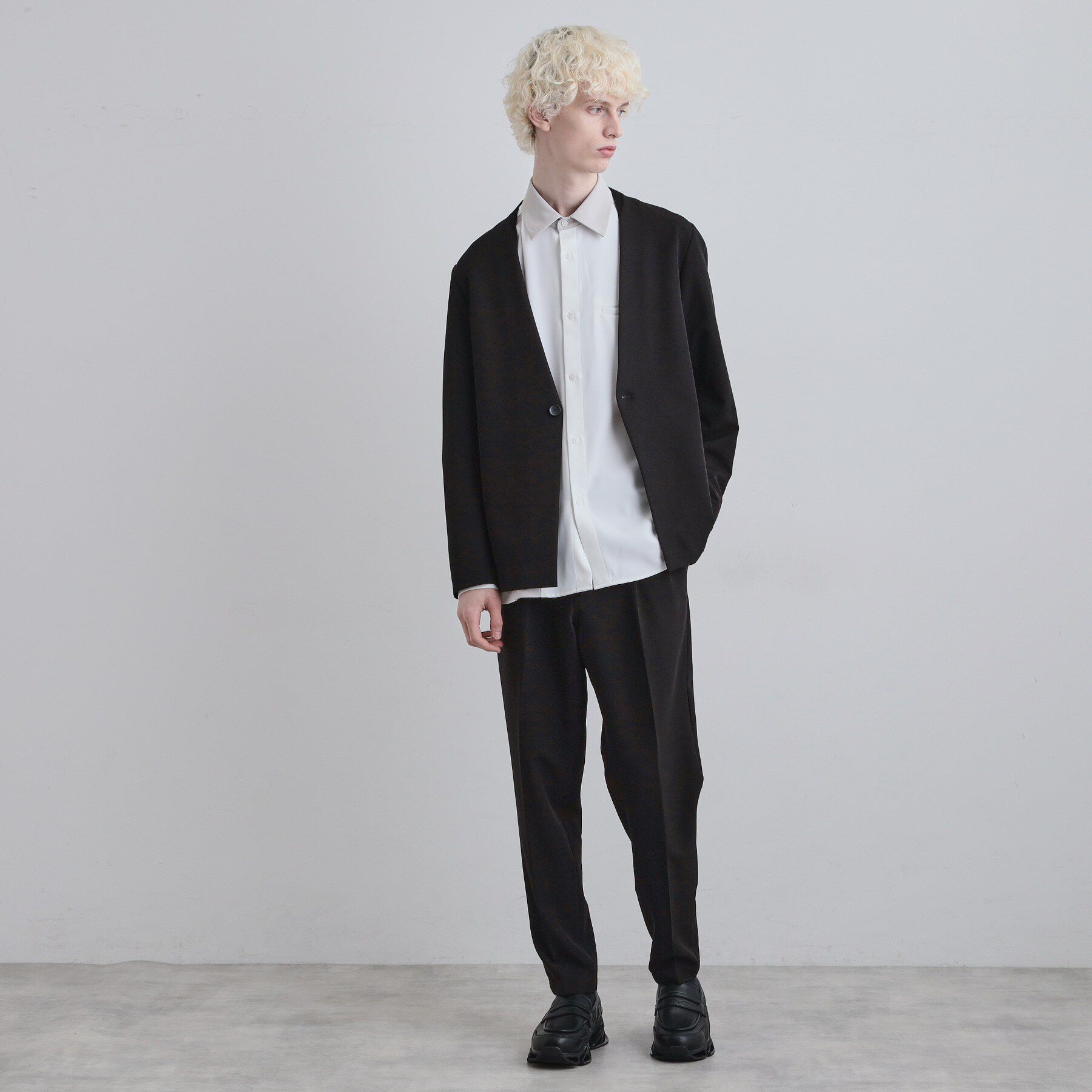 tk.TAKEO KIKUCHI「【セットアップ対応】360度ストレッチ ワイドテーパードパンツ」|その他|