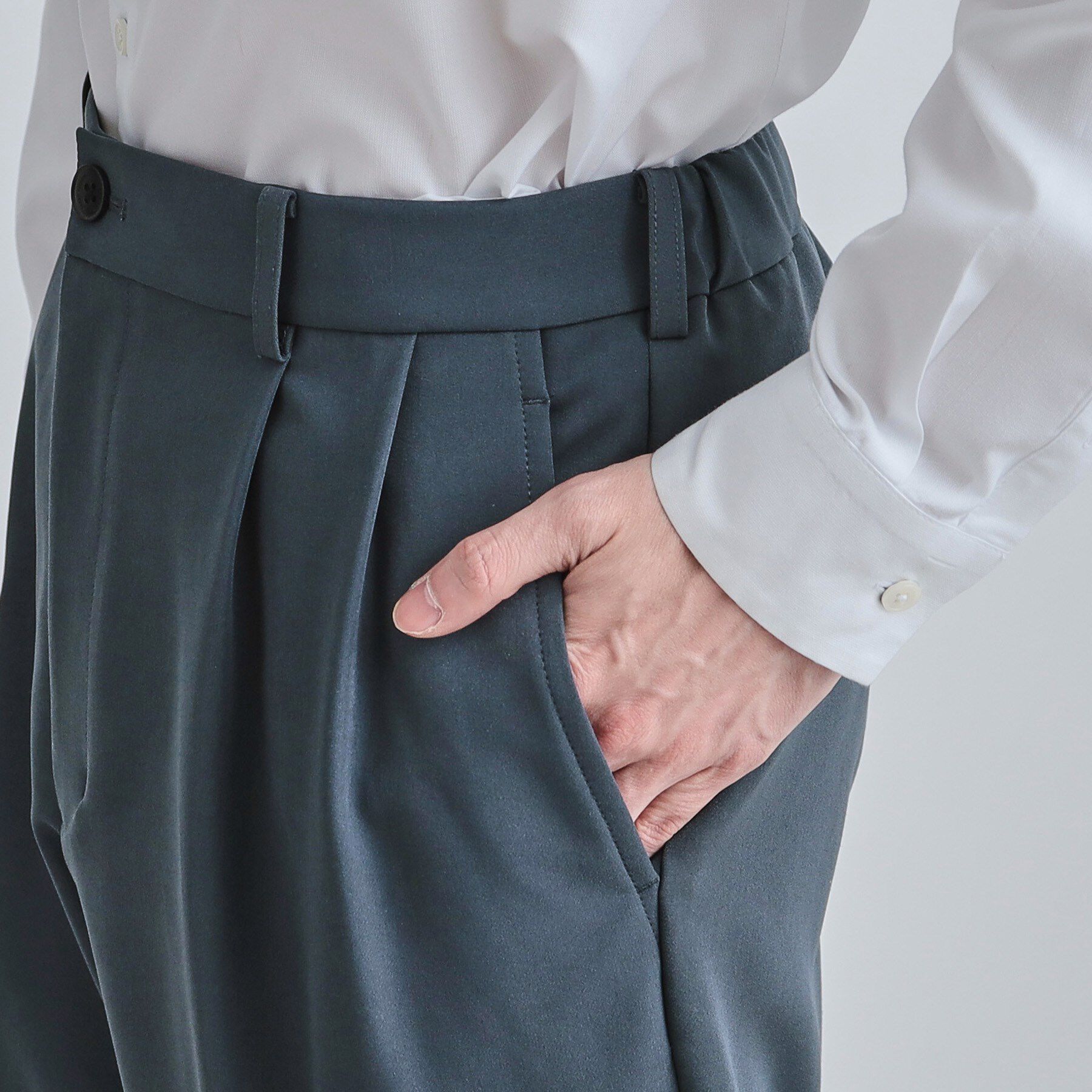 tk.TAKEO KIKUCHI「【セットアップ対応】360度ストレッチ ワイドテーパードパンツ」|その他|