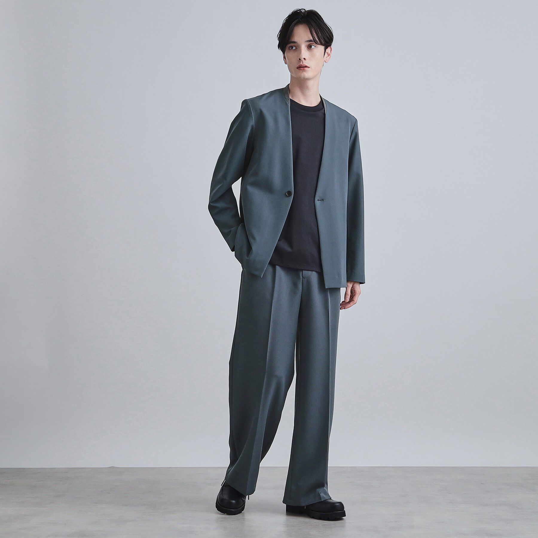 tk.TAKEO KIKUCHI「【セットアップ対応】360度ストレッチ ワイドストレートパンツ」|その他|