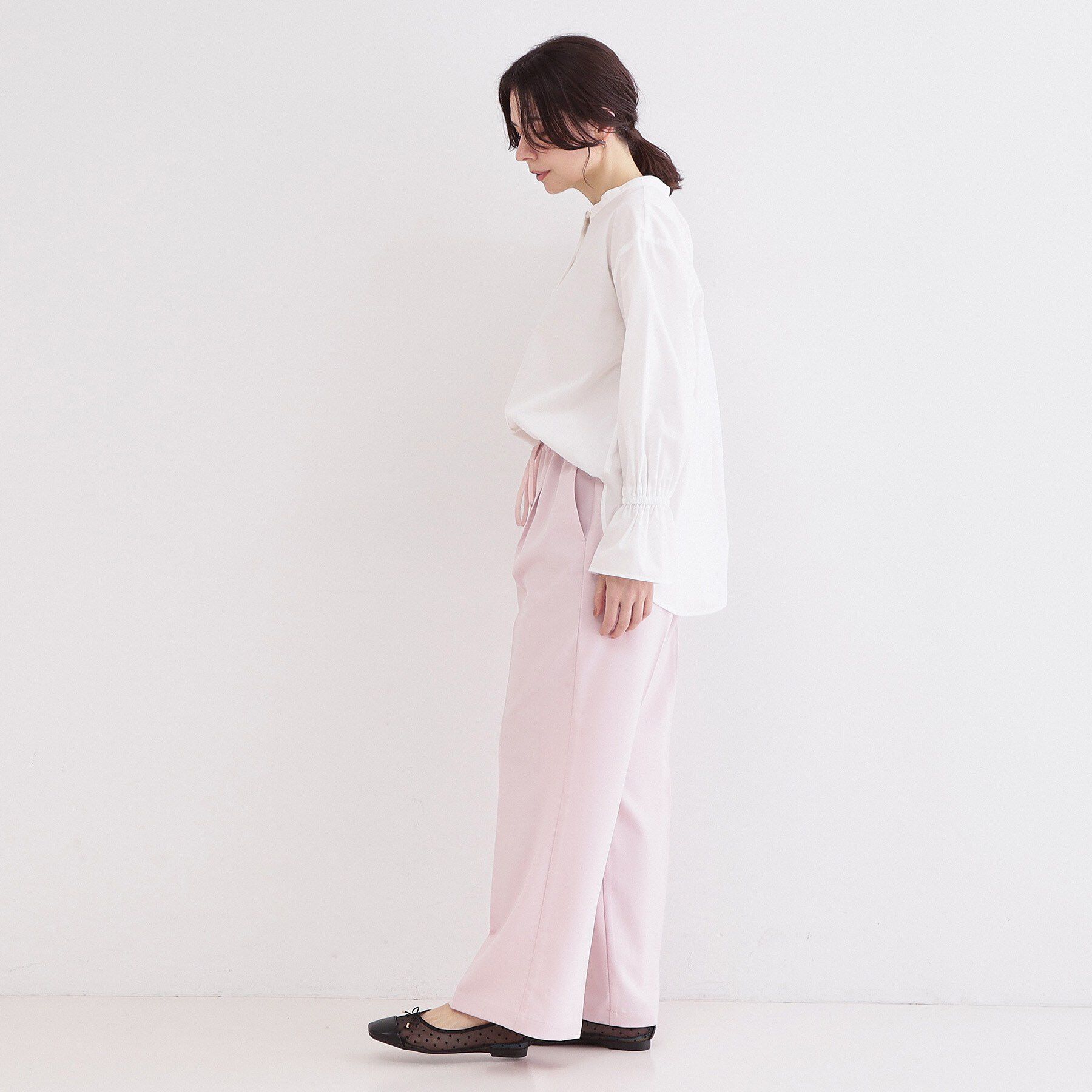 OPAQUE.CLIP「美脚ストレッチイージーワイドパンツ【洗濯機OK】」|その他|