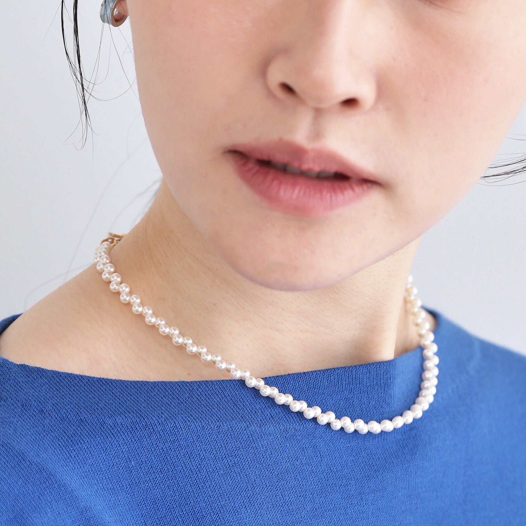 OPAQUE.CLIP「フェイクパールビーズスライドネックレス」|ネックレス|