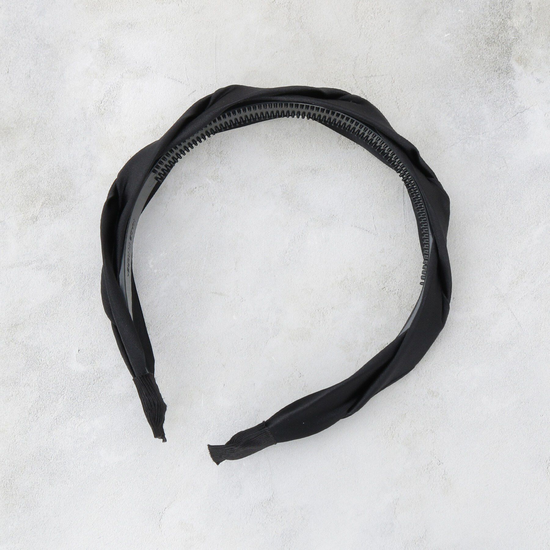 OPAQUE.CLIP「サテンねじりデザインカチューシャ」|その他|ブラック(019)