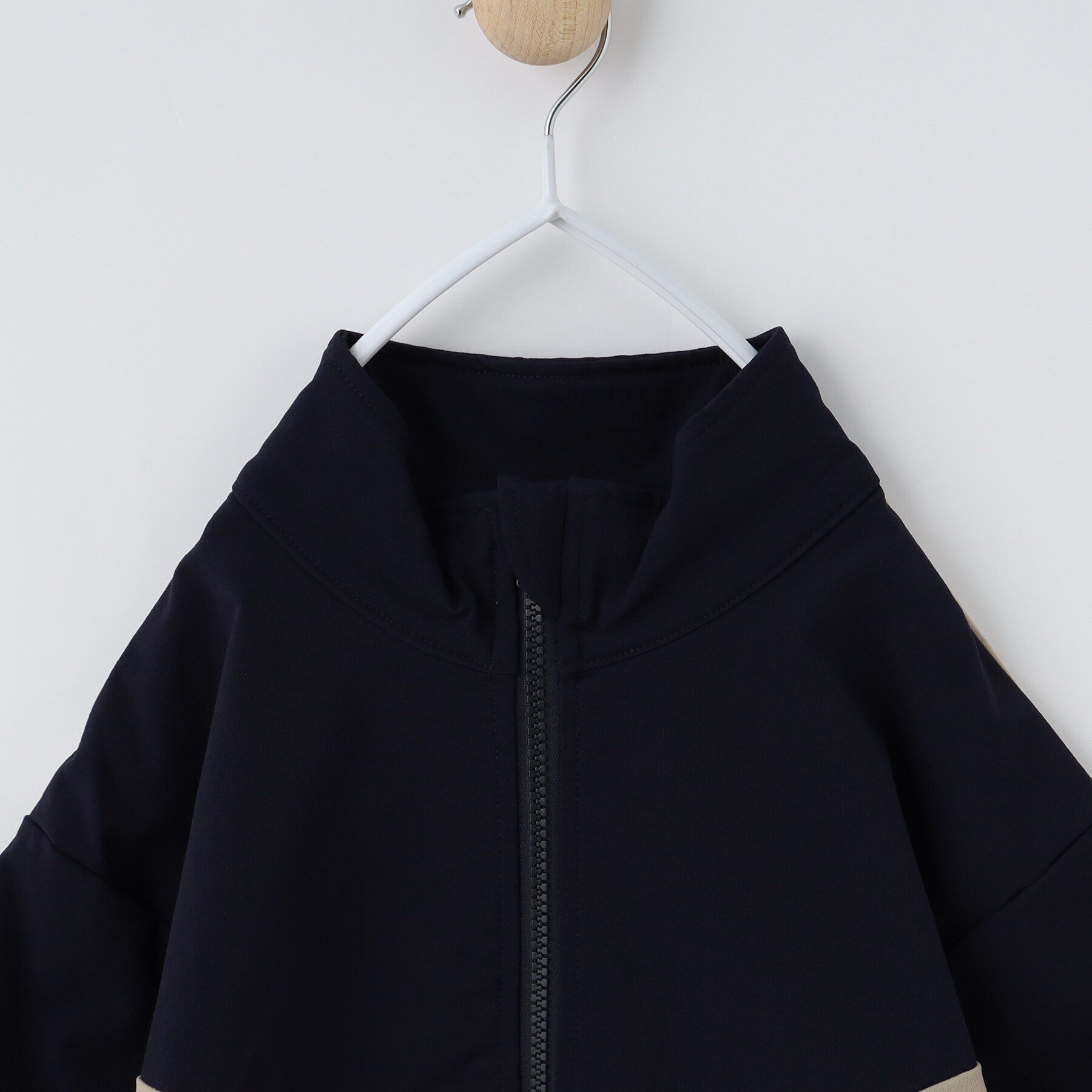 THE SHOP TK「【120-150】配色スタンドブルゾン/洗濯機OK」|ブルゾン・スタジャン|