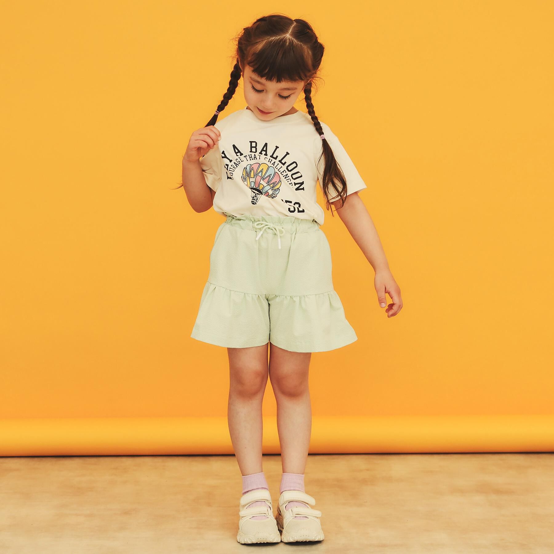 THE SHOP TK「【110－150】涼しい♪フレアキュロットパンツ/洗濯機OK」|キュロット|