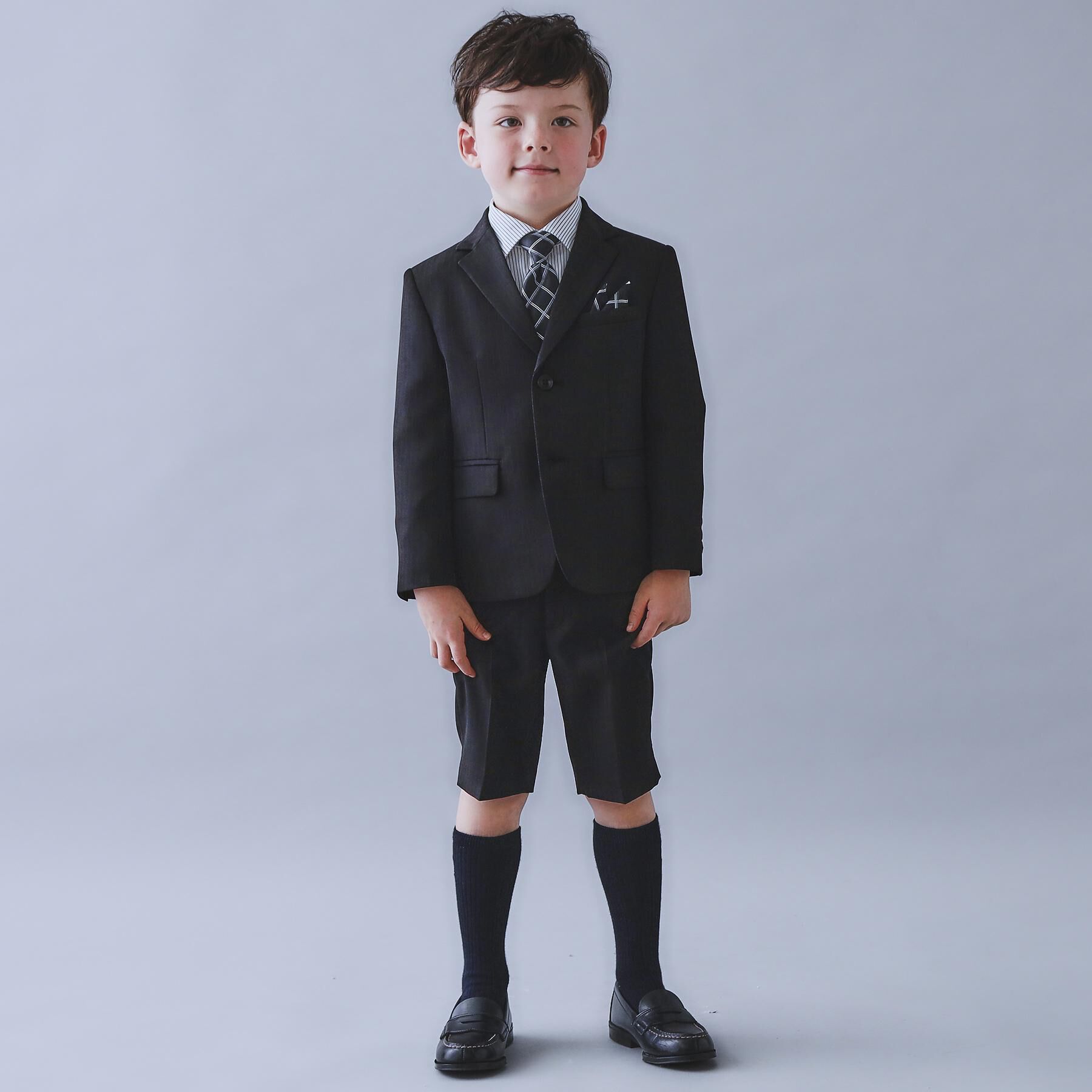 THE SHOP TK「【110-130/4点セット】ブラックセットアップ/入園・卒園・入学」|スーツ|