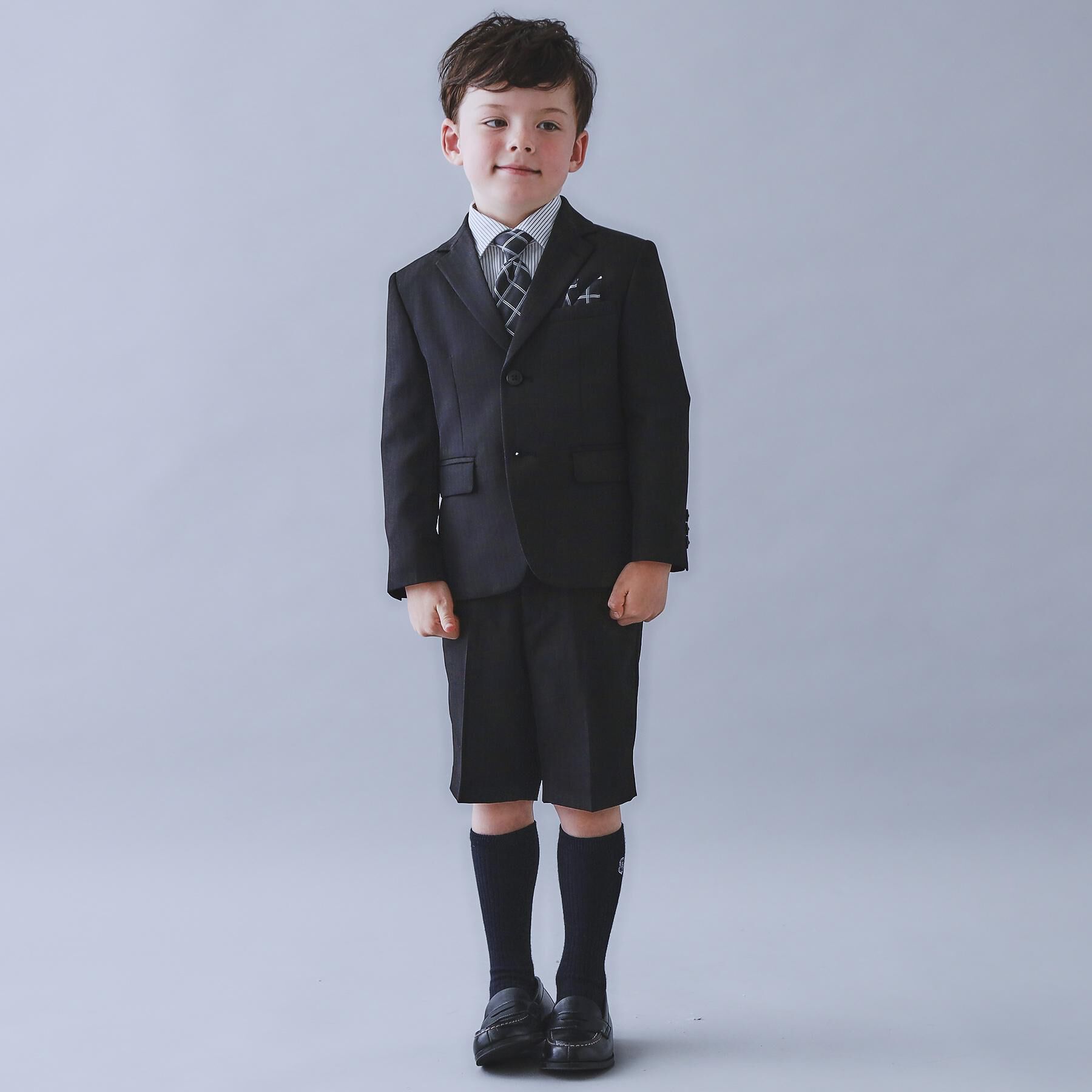 THE SHOP TK「【110-130/4点セット】ブラックセットアップ/入園・卒園・入学」|スーツ|