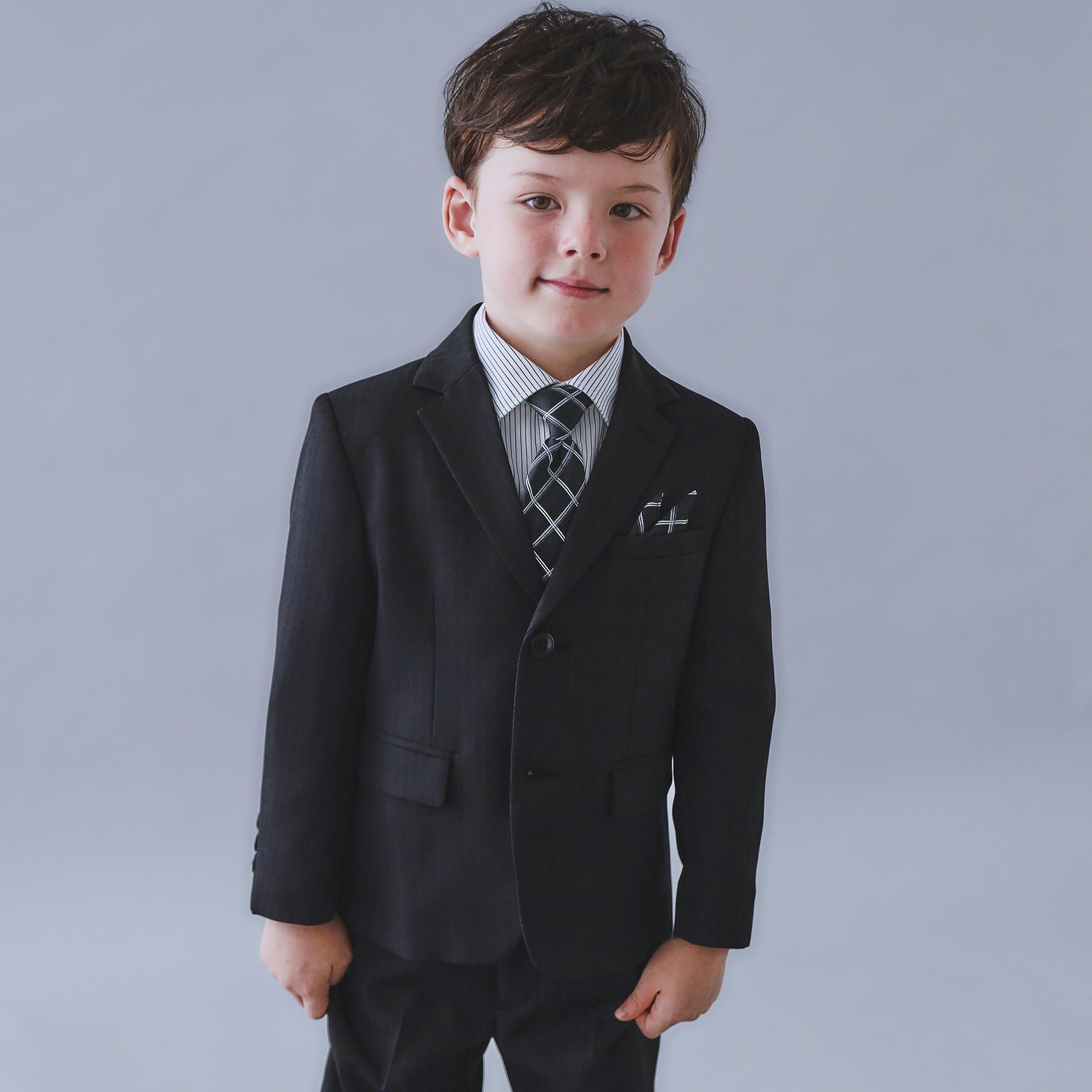 THE SHOP TK「【110-130/4点セット】ブラックセットアップ/入園・卒園・入学」|スーツ|