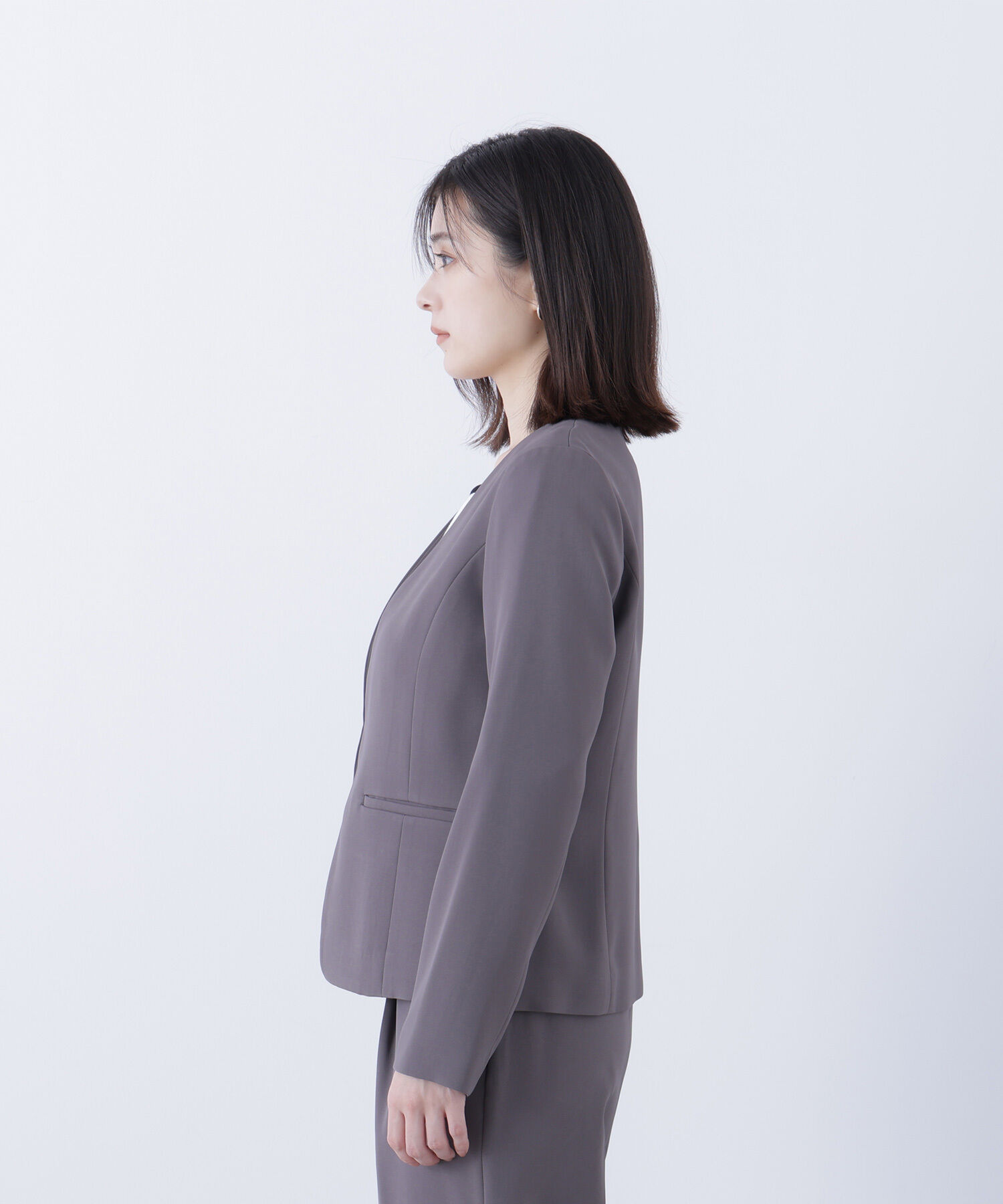  「ストレッチツイルセットアップシリーズ　ノーカラージャケット」|その他|