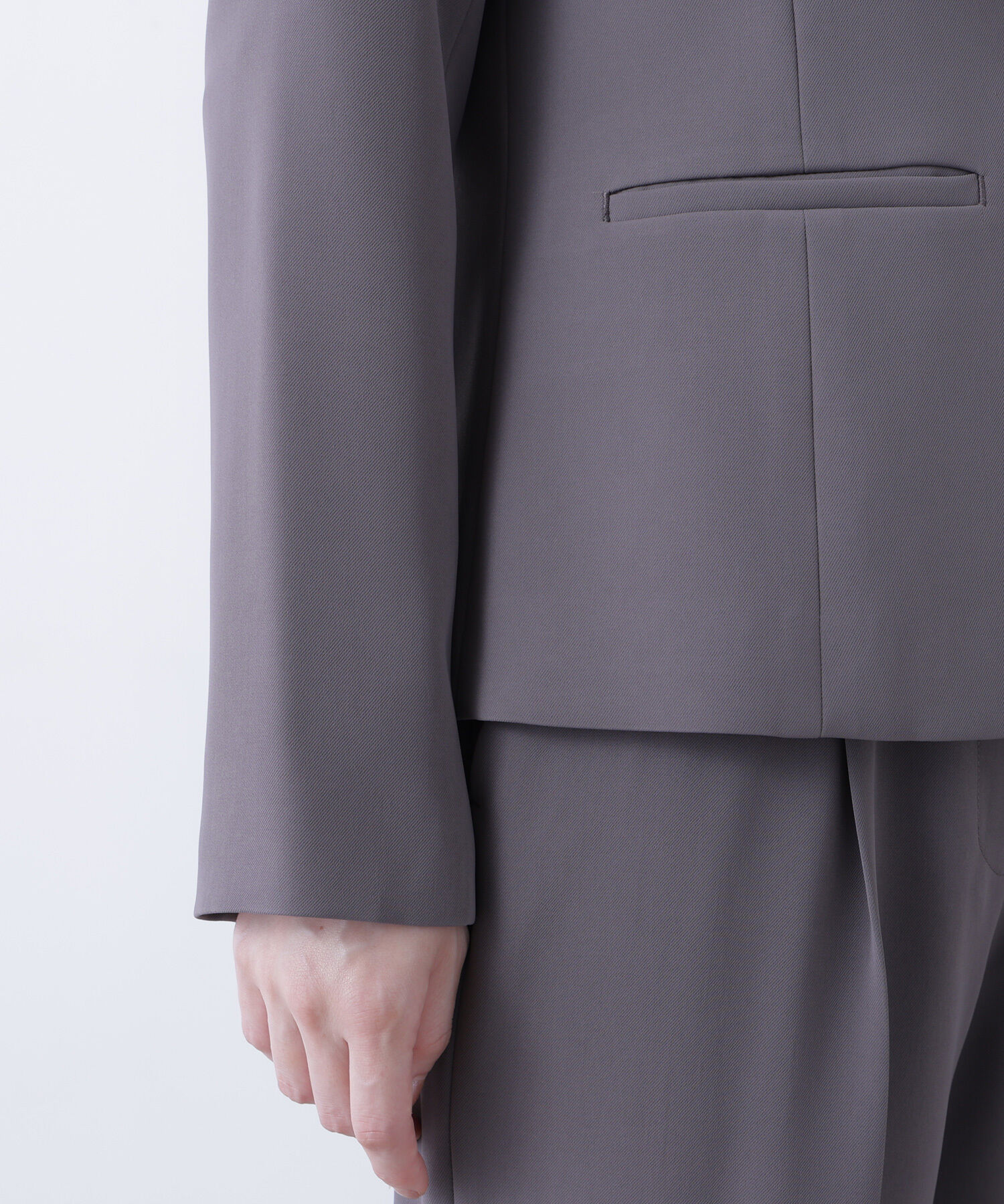  「ストレッチツイルセットアップシリーズ　ノーカラージャケット」|その他|