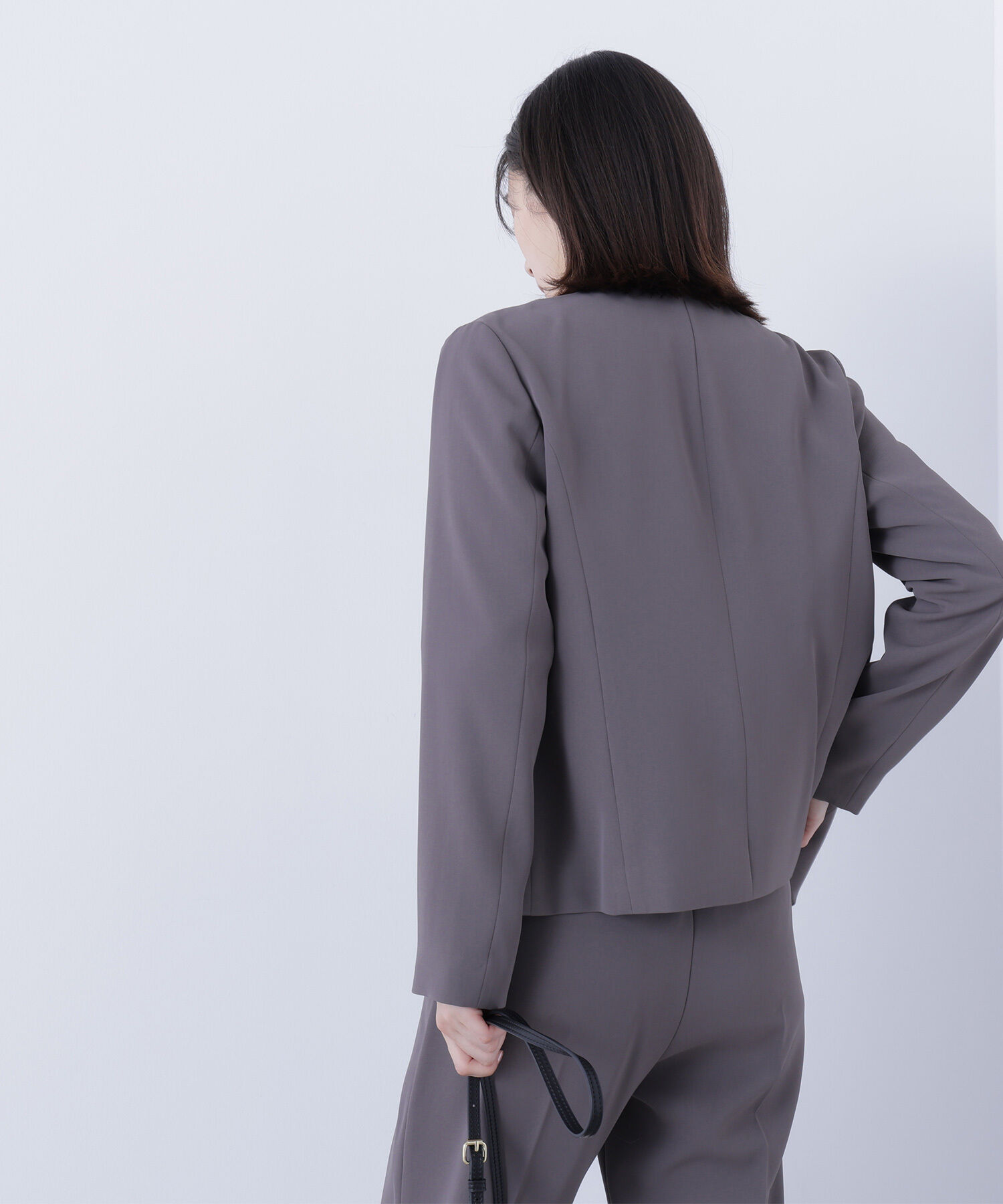  「ストレッチツイルセットアップシリーズ　ノーカラージャケット」|その他|