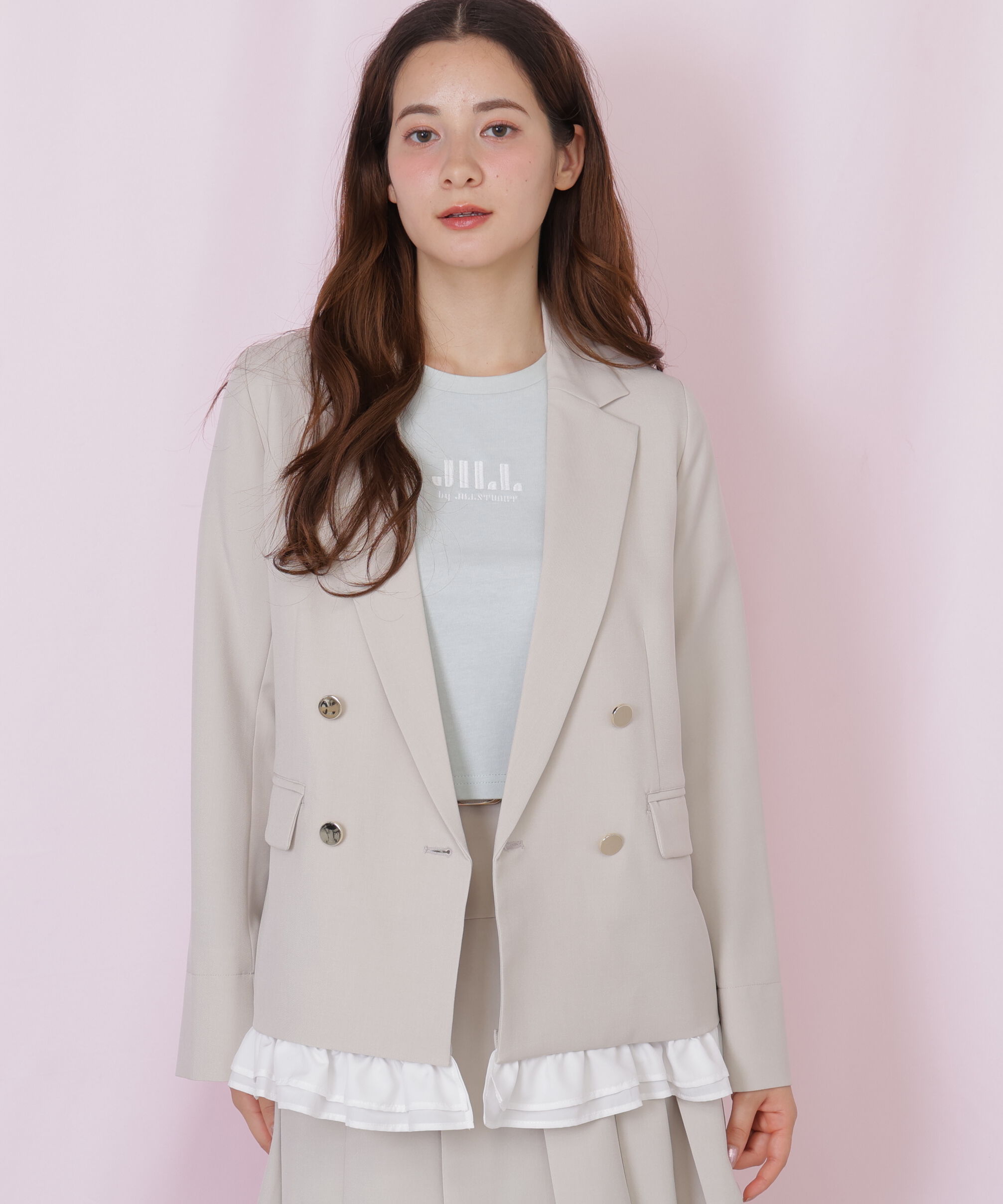  「セットアップ対応ドライタッチフリルヘムジャケット」|その他|