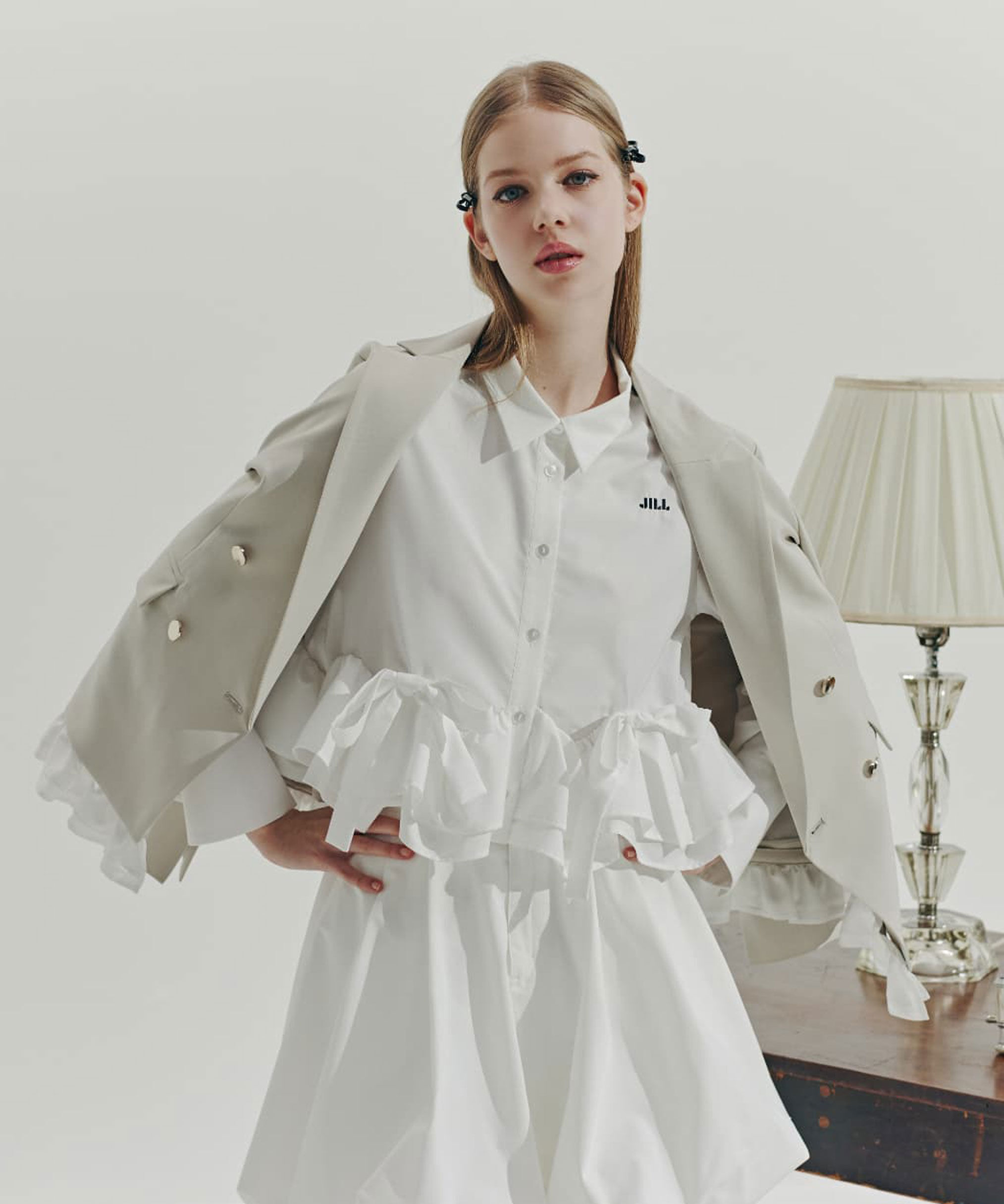  「セットアップ対応ドライタッチフリルヘムジャケット」|その他|