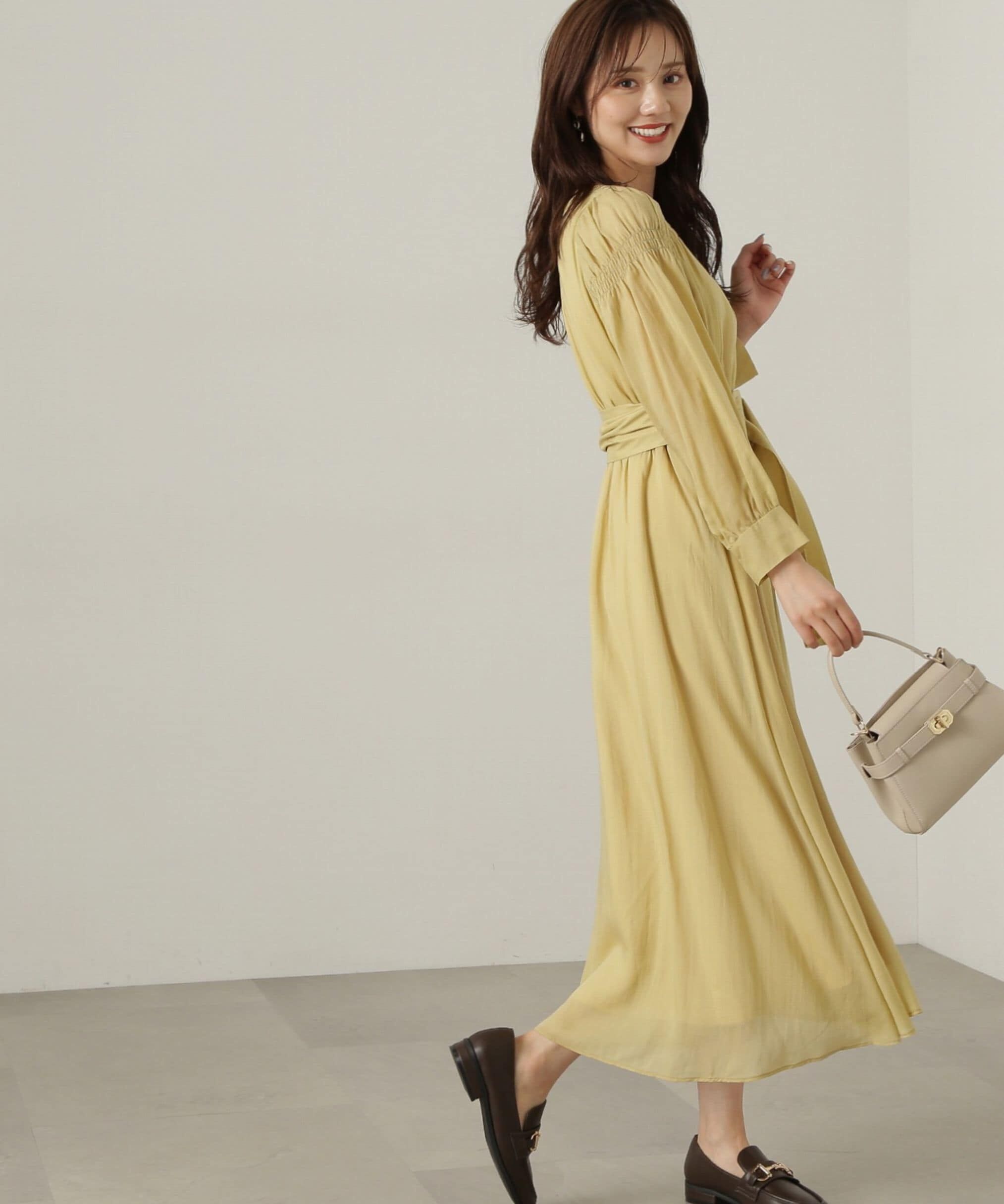 PROPORTION BODY DRESSING「肩シャーリングシアーワンピース24AW」|ワンピース|