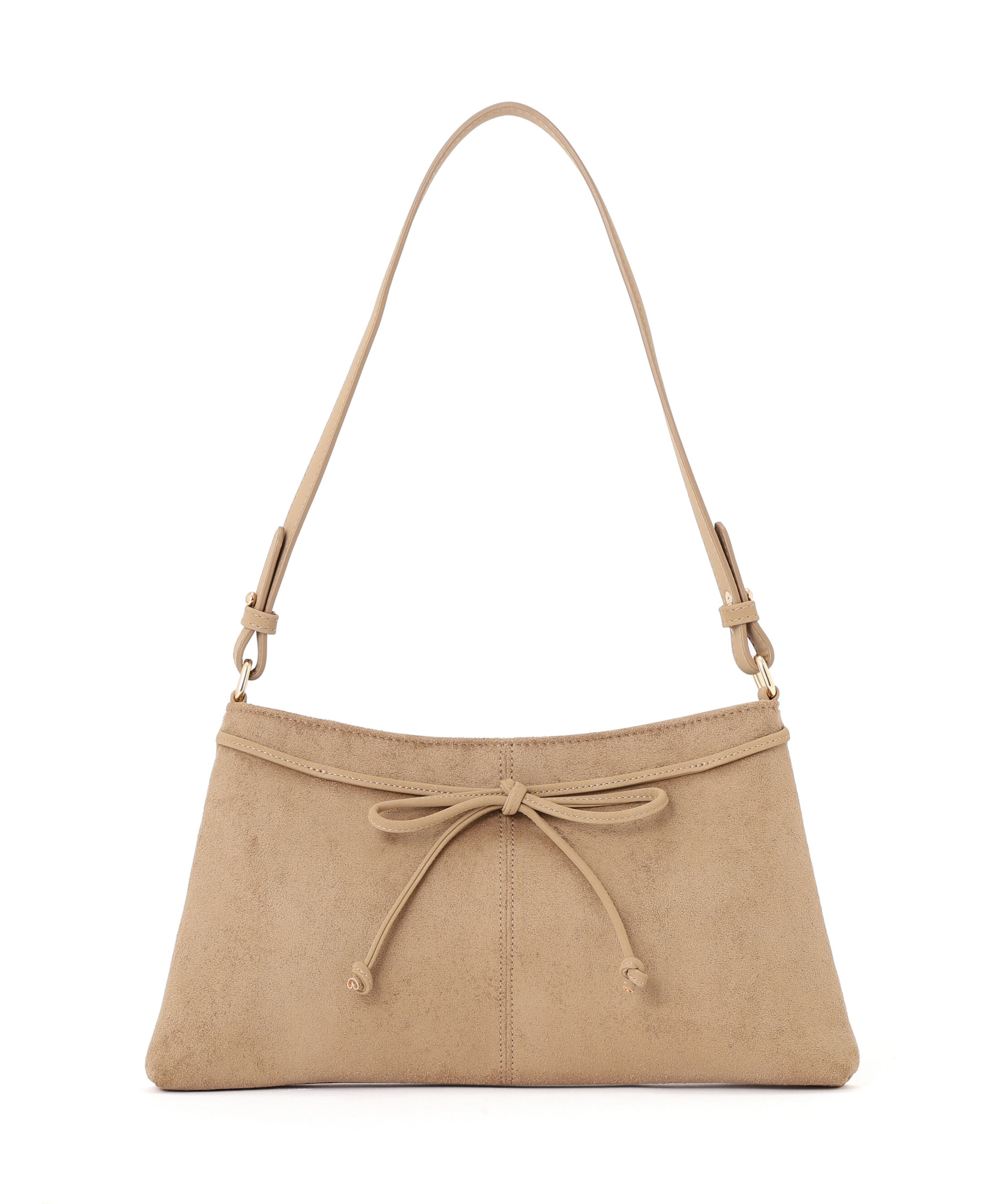 PROPORTION BODY DRESSING「フェイクスエードリボンショルダーバッグ」|その他|ベージュ