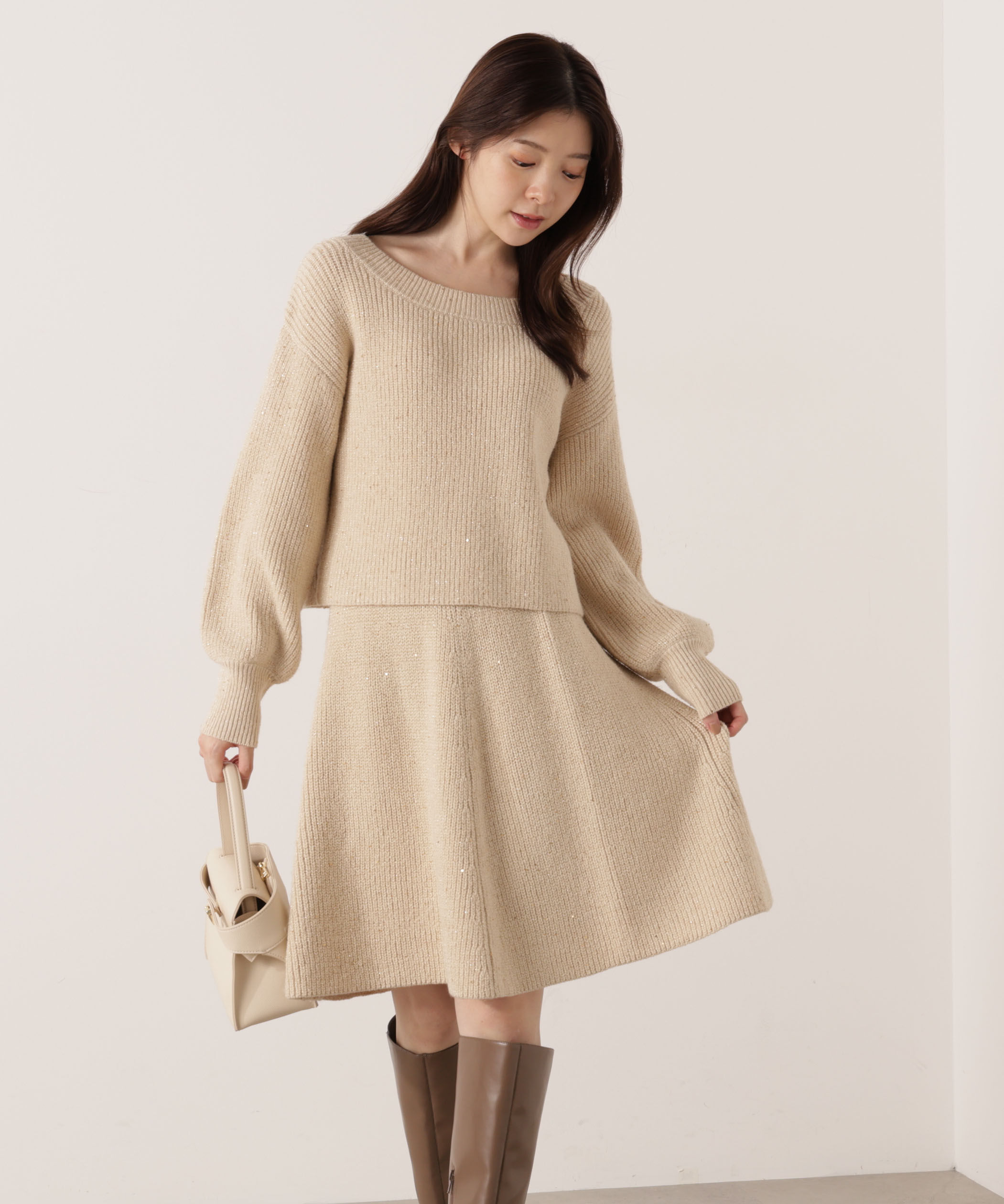 PROPORTION BODY DRESSING「片畦ミニSETUP  25AW」|ワンピース|