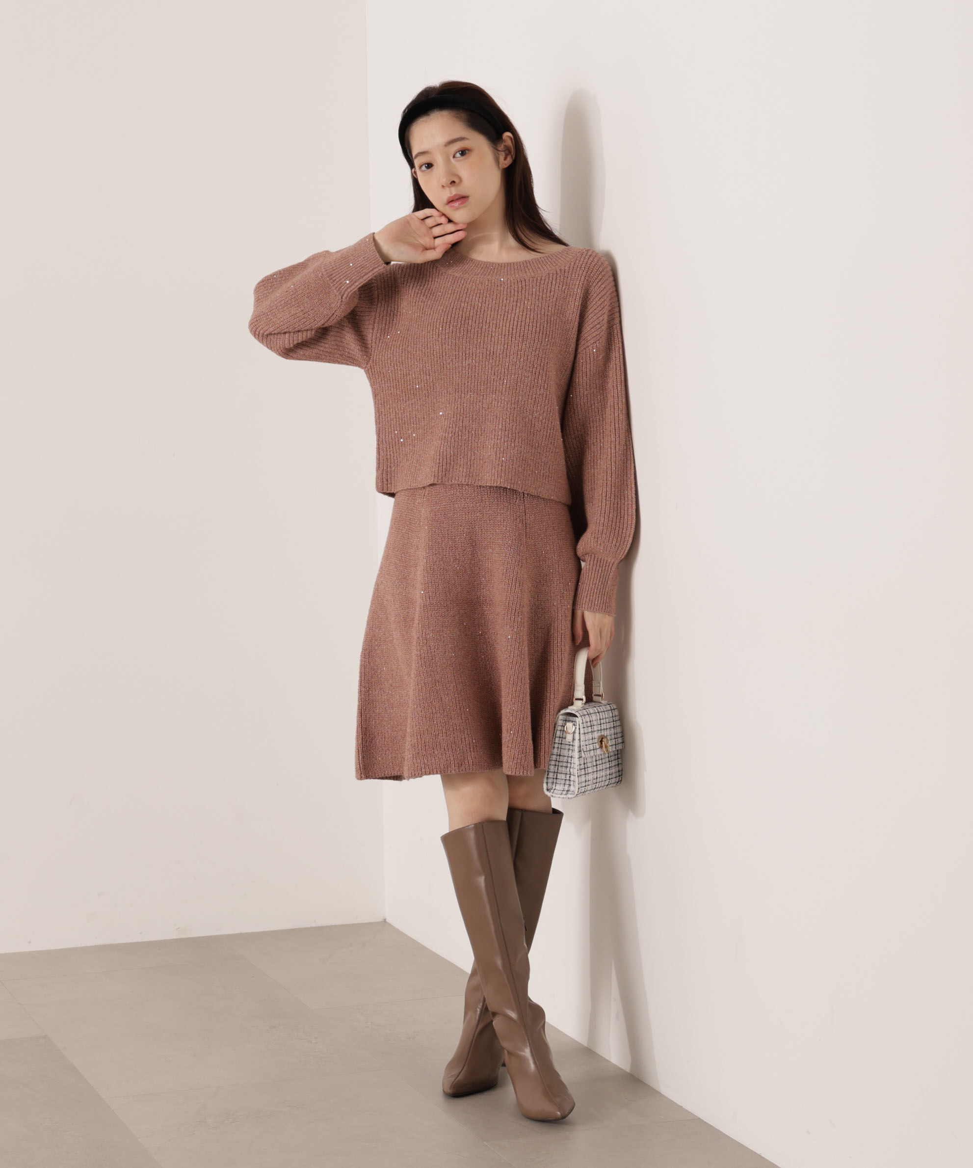 PROPORTION BODY DRESSING「片畦ミニSETUP  25AW」|ワンピース|