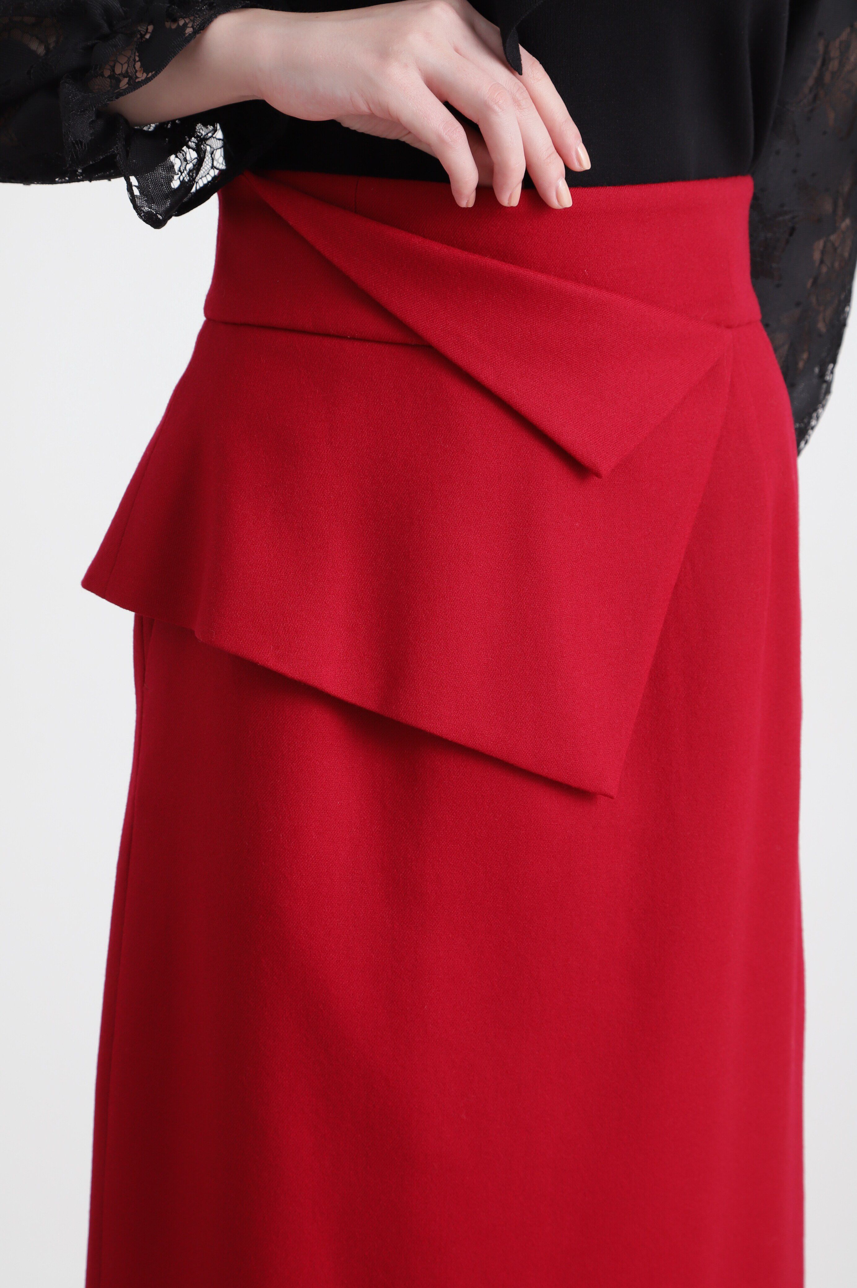  「◆ペプラムフラノスカート」|スカート|