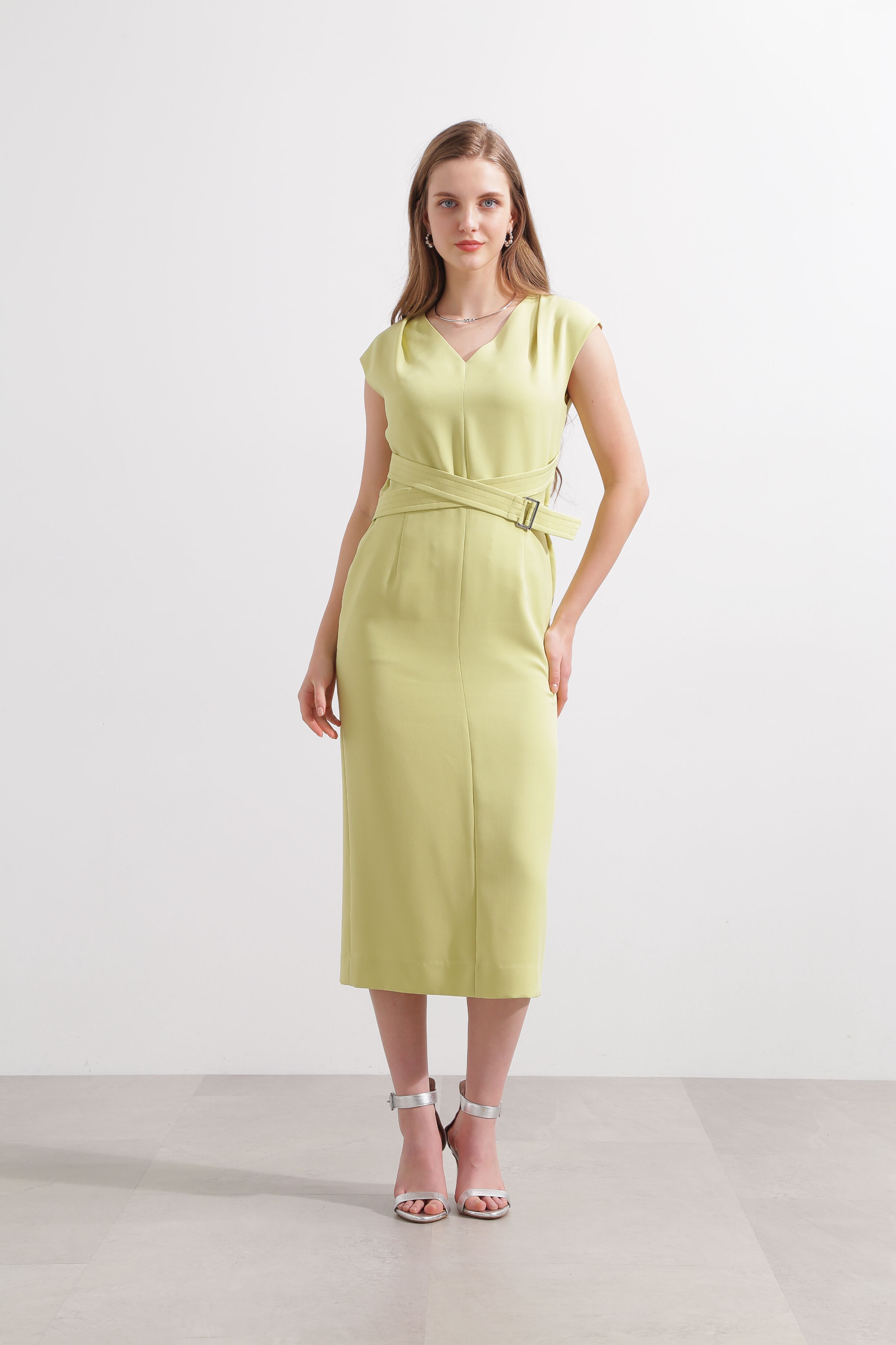  「◆ウエストクロスオックスワンピース」|ワンピース|