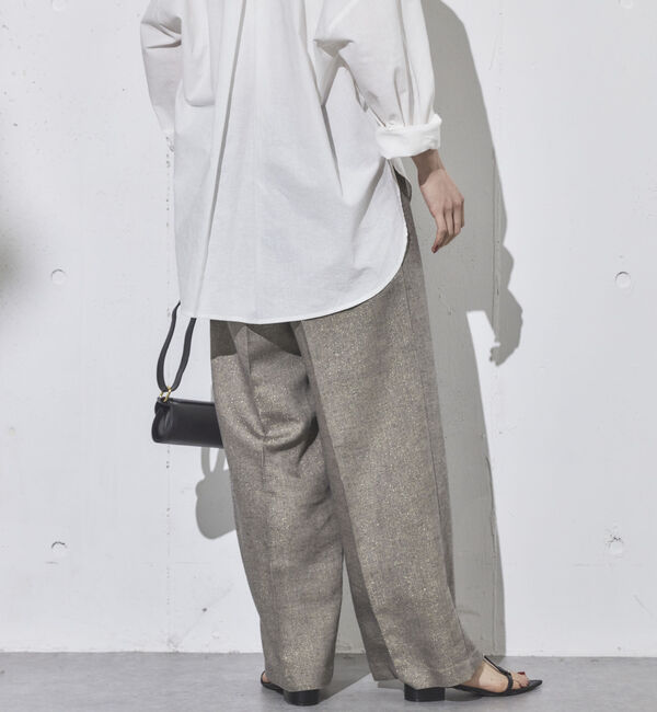 Doux archives「ラメリネンパンツ」|チノ|