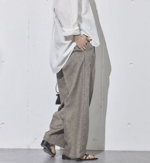 Doux archives「ラメリネンパンツ」|チノ|