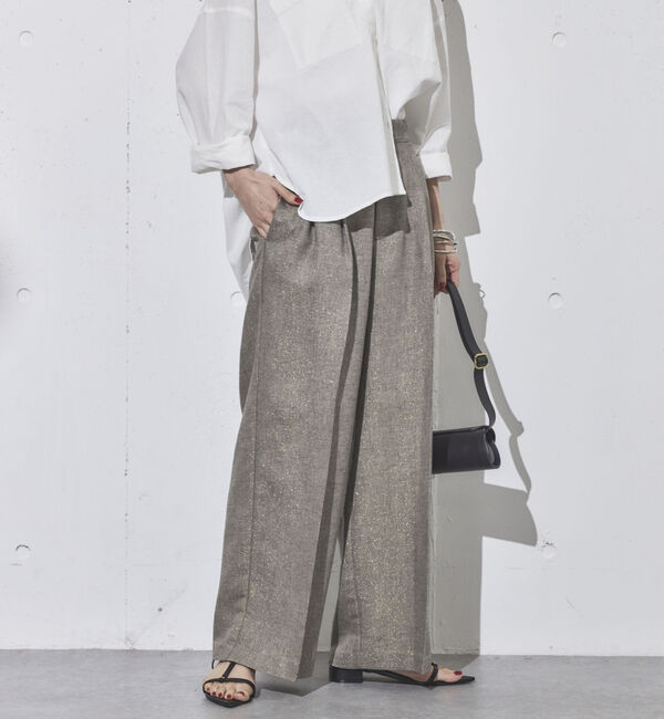 Doux archives「ラメリネンパンツ」|チノ|