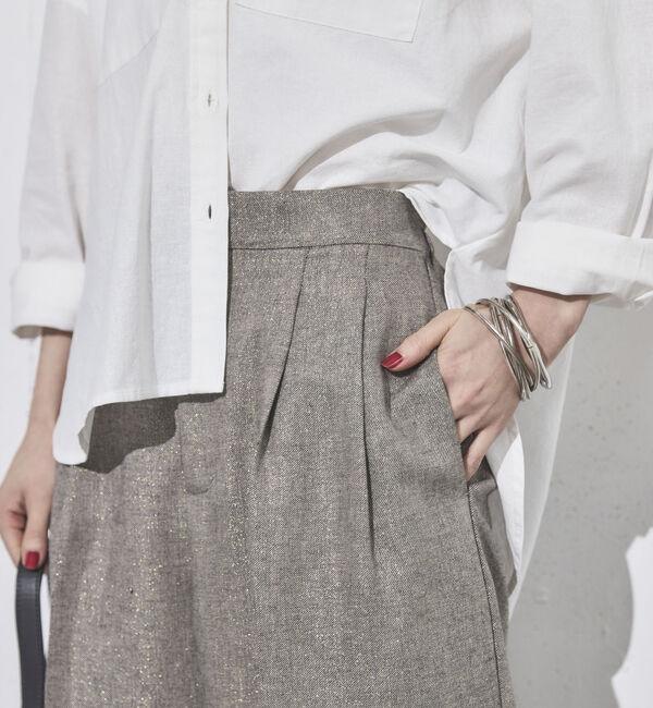 Doux archives「ラメリネンパンツ」|チノ|