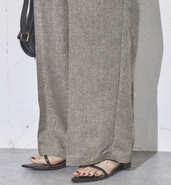 Doux archives「ラメリネンパンツ」|チノ|