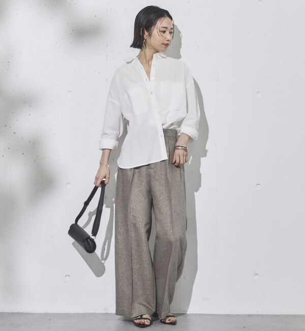 Doux archives「ラメリネンパンツ」|チノ|