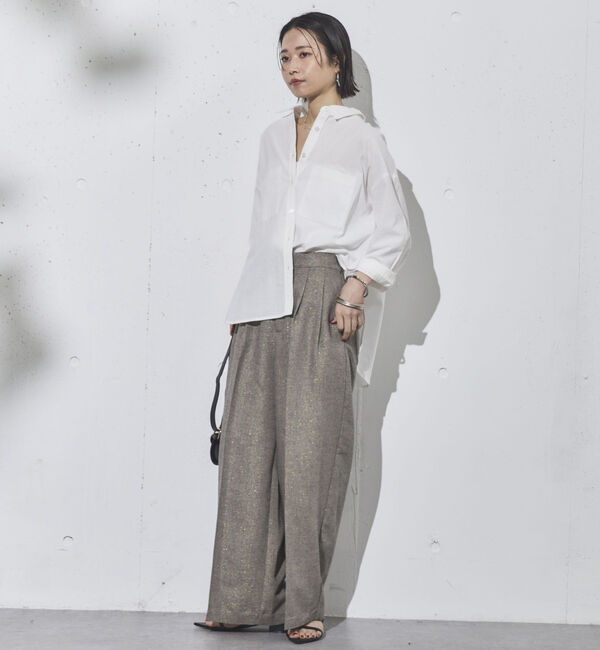 Doux archives「ラメリネンパンツ」|チノ|