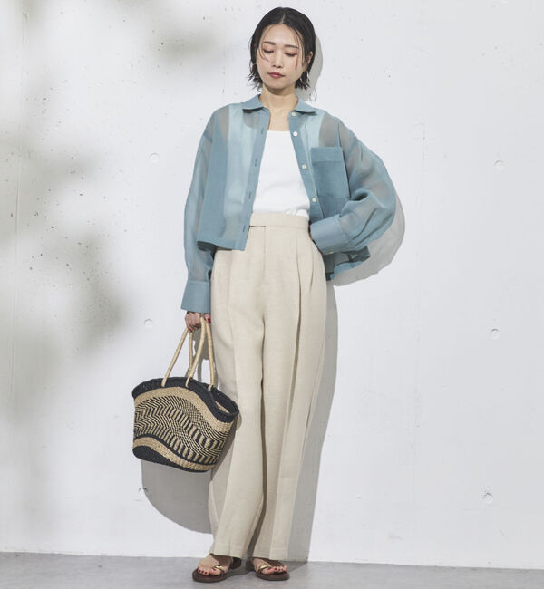 Doux archives「ラメリネンパンツ」|チノ|