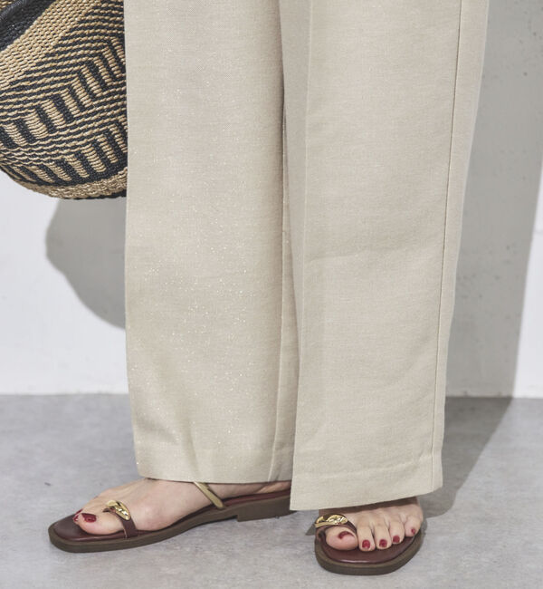 Doux archives「ラメリネンパンツ」|チノ|