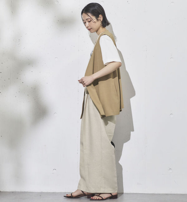 Doux archives「ラメリネンパンツ」|チノ|