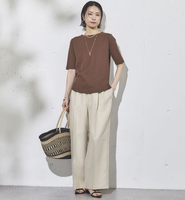 Doux archives「ラメリネンパンツ」|チノ|