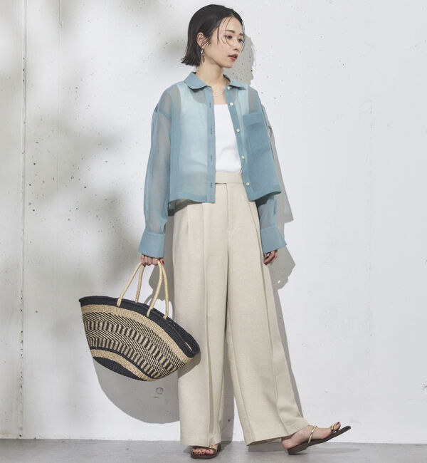 Doux archives「ラメリネンパンツ」|チノ|