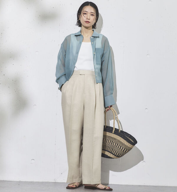 Doux archives「ラメリネンパンツ」|チノ|