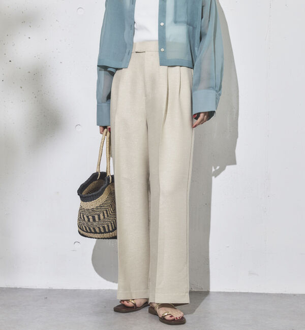 Doux archives「ラメリネンパンツ」|チノ|