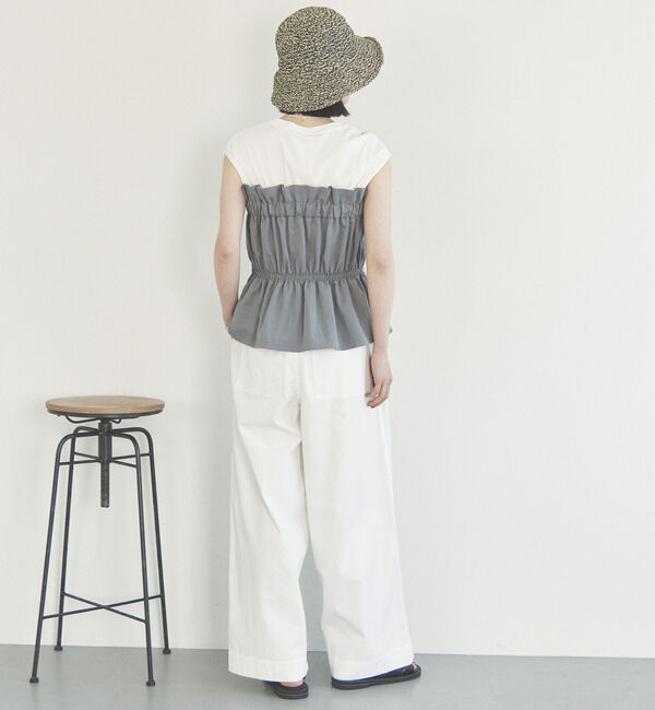 Doux archives「カットドッキングギャザートップス」|Tシャツ・カットソー|