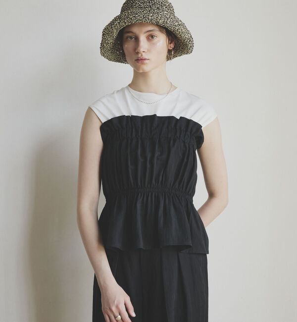 Doux archives「カットドッキングギャザートップス」|Tシャツ・カットソー|