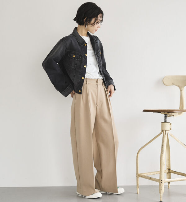 Doux archives「２タックワイドパンツ」|チノ|