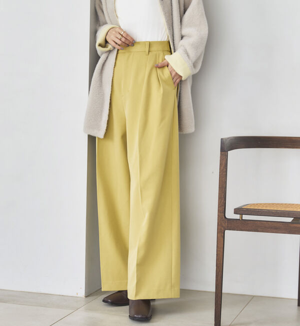 Doux archives「２タックワイドパンツ」|チノ|