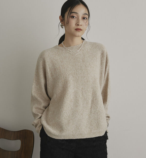 Doux archives「【マシンウォッシャブル】ドルマンニット」|ニット・セーター|