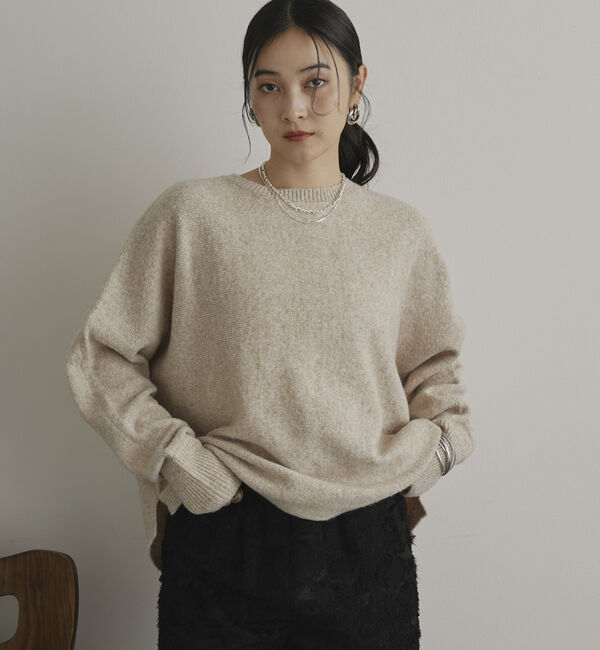 Doux archives「【マシンウォッシャブル】ドルマンニット」|ニット・セーター|