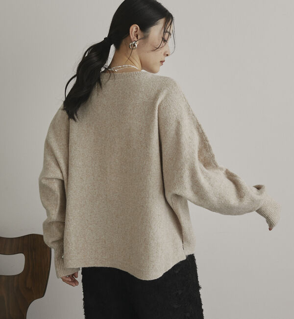 Doux archives「【マシンウォッシャブル】ドルマンニット」|ニット・セーター|