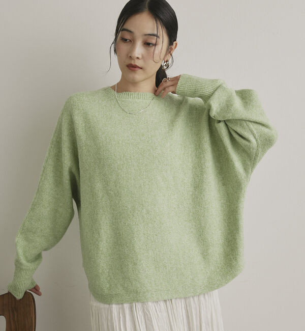Doux archives「【マシンウォッシャブル】ドルマンニット」|ニット・セーター|